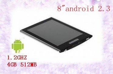 Android 2.3 HDMI 1.2Ghz tablet PC 4GB HDD 512MB Ram A8